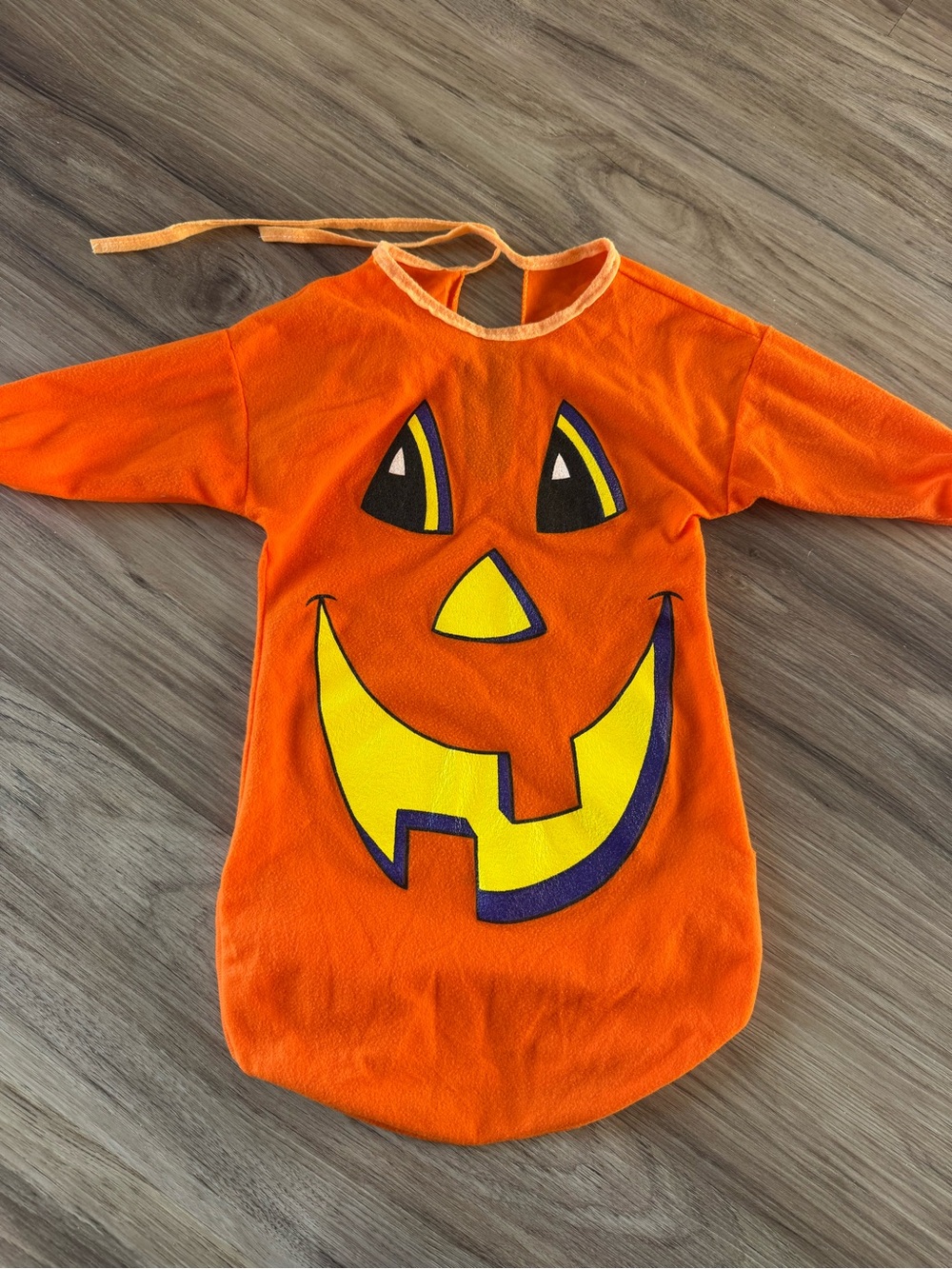 Infant Orange Pumpkin Jack-O'-Lantern Costume